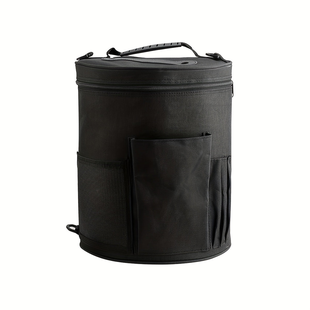 Large Capacity Yarn Storage Bag Barrel Shaped Knitting Organizer Bag