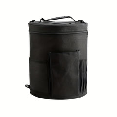 Large Capacity Yarn Storage Bag Barrel Shaped Knitting Organizer Bag