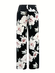 Floral Wide Leg Pants for Spring & Summer