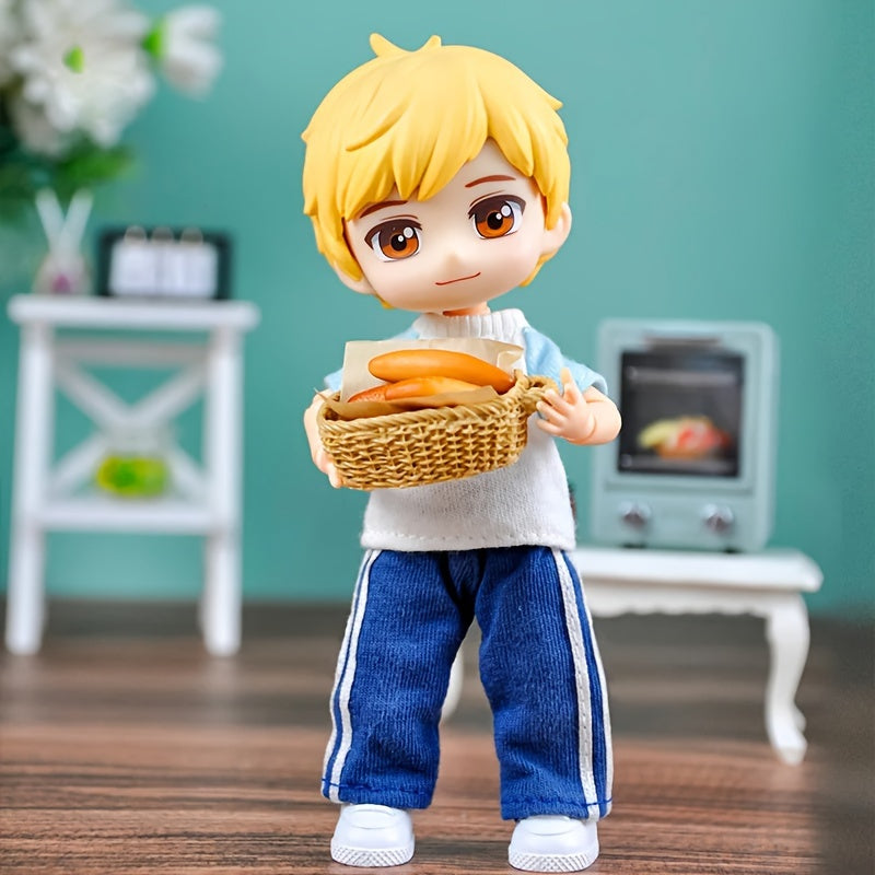 1/12 BJD Doll Anime Model with Head, Body, Clothes, Shoes