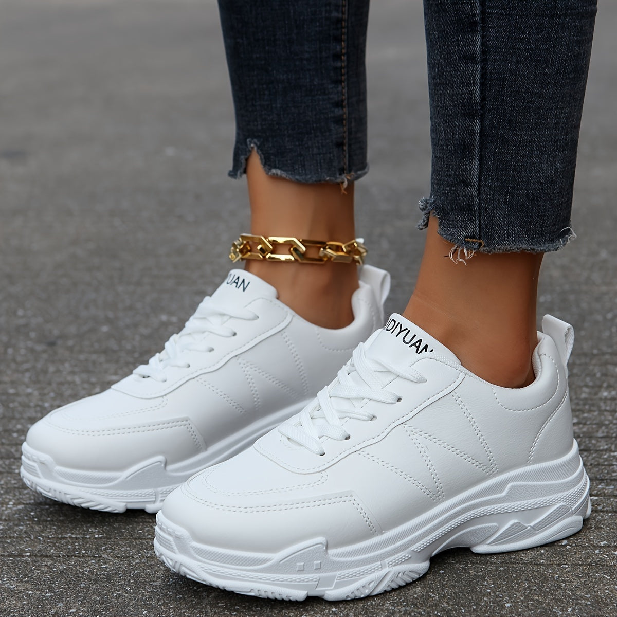 Women's Lace-Up Waterproof Running Shoes