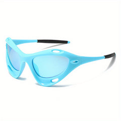 Y2K Shield Sunglasses Gradient Lens Glasses UV400