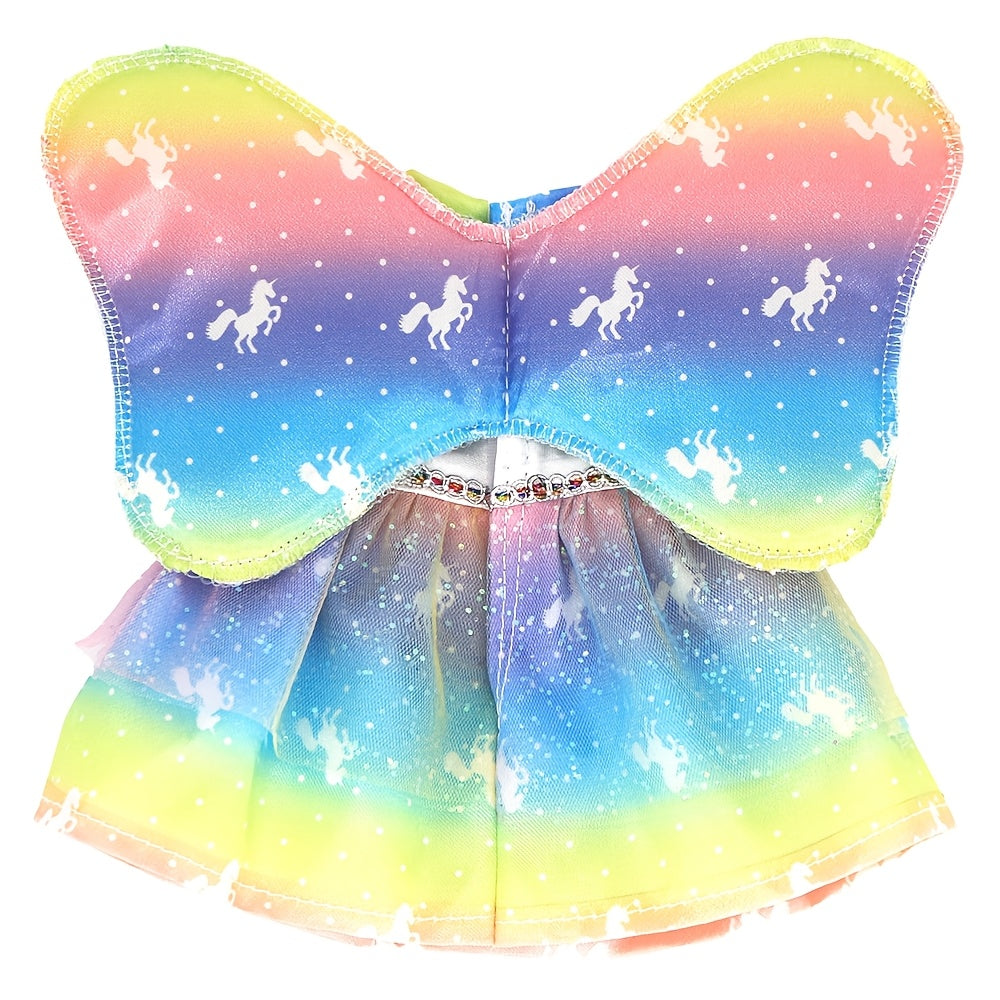 Colorful Winged Doll Dresses for 12in Dolls