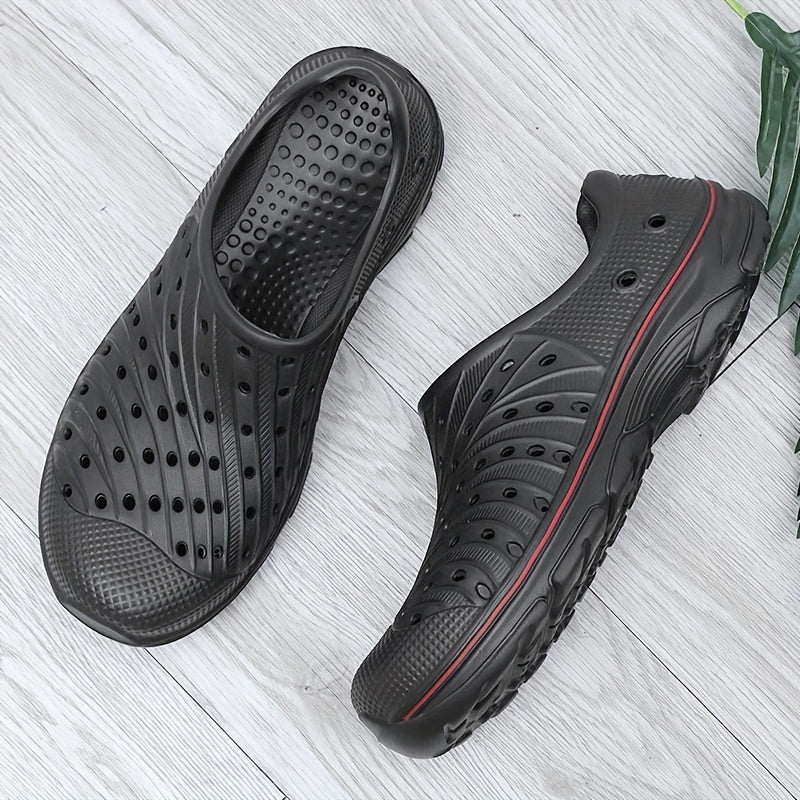 Men's Lightweight Comfy Clogs Hollow Out Non Slip Garden Shoes Summer