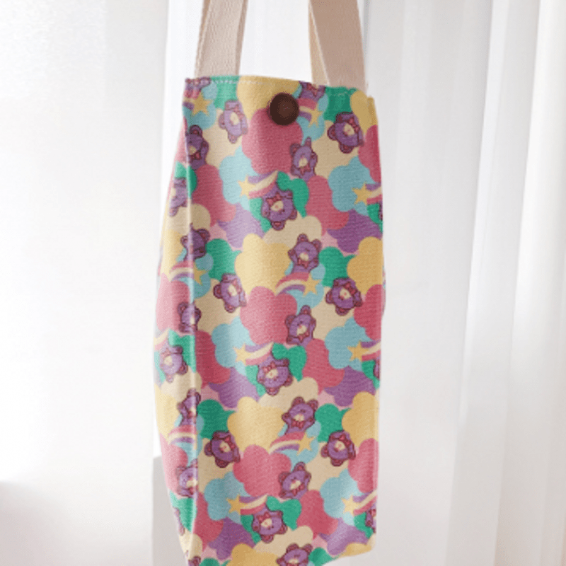 Insulated Beverage Bag Tote Mug Holder Water Bottle Sleeve