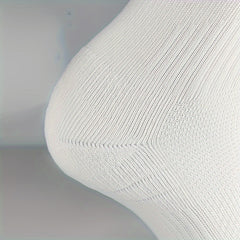 6 Pairs Men's Solid Crew Socks Breathable Non-slip Sports Socks