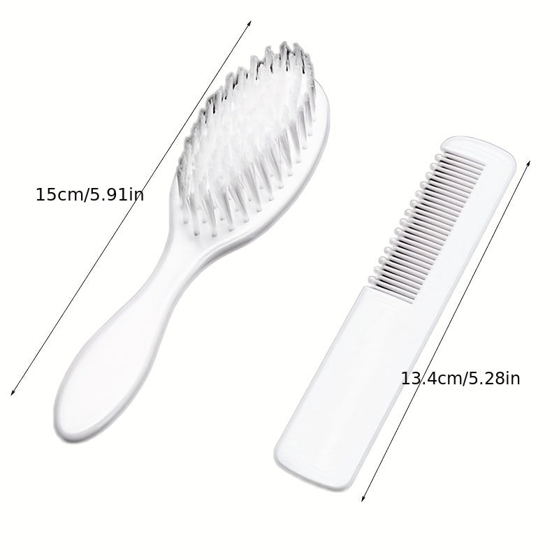 2pcs Baby Comb Massage Comb Brush Set Newborn Massage Comb