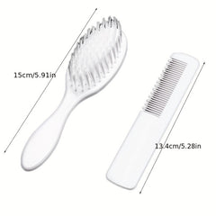 2pcs Baby Comb Massage Comb Brush Set Newborn Massage Comb