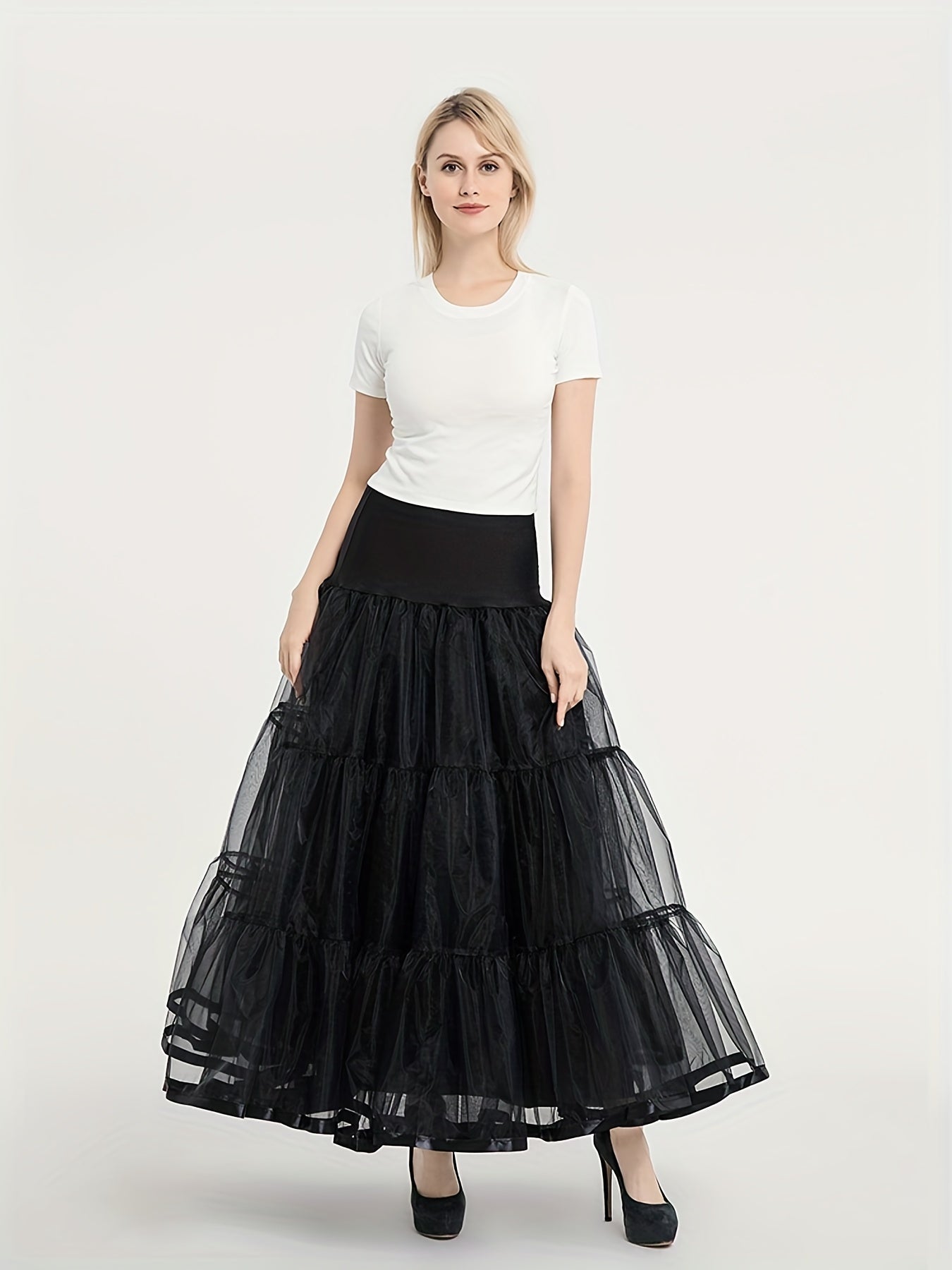 Vintage Pleated High Waist Skirt