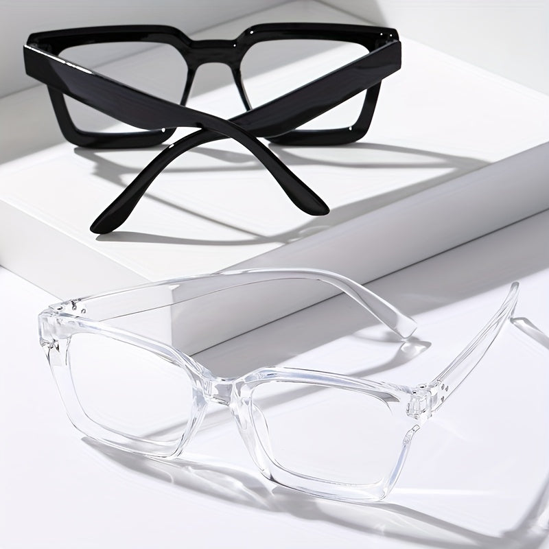 2pcs Men's Decorative Glasses Set