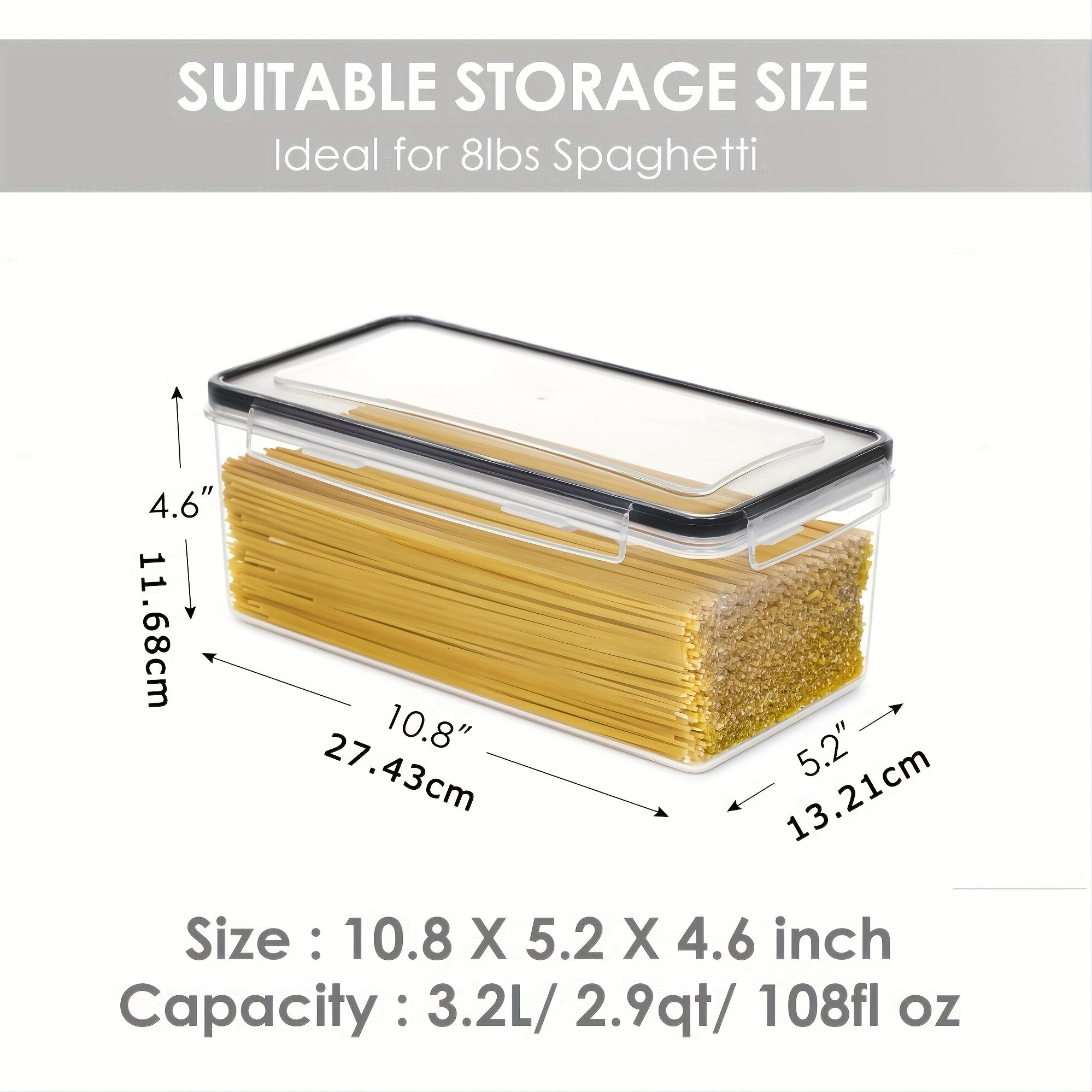 Airtight Food Storage Containers With Lids 2L