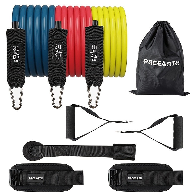 PACEARTH Resistance Bands Set With Handles Door Anchor & Ankle Straps