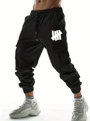 Barrier Pattern Cargo Pants Men's Joggers Spring Summer