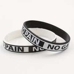 Set of 2 Motivational Silicone Bracelets - Positive Sayings