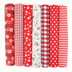 7pcs Patchwork Cloth Strips for DIY Hand Sewing Gift