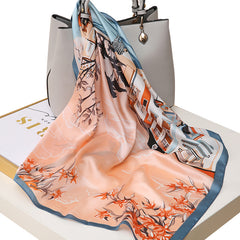 Silk Satin Square Headscarf Large Hair Bandana