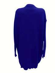 Colorblock Sweater Dress Long Sleeve Round Neck