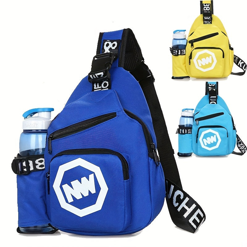 Kids Chest Bag Water Bottle Storage Boys Girls Sling Bag Card Money Holder