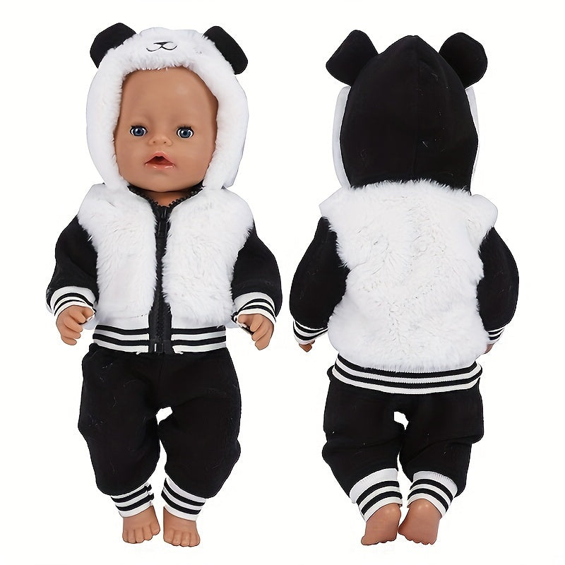 Panda Clothes Set for 43-72 cm Dolls