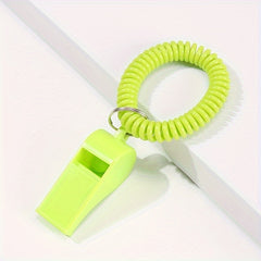 Colorful Referee Whistle With Wristband - Outdoor Sports Supplies