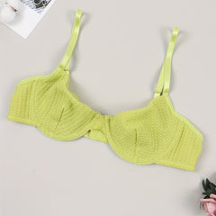 Solid Push Up Bra Comfy & Breathable Women's Lingerie
