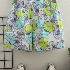 Baby Boys Flowers Pattern Shorts for Summer
