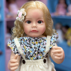 55 88 Cm Gel Body Simulative Reborn Doll Washable Hair Transplant