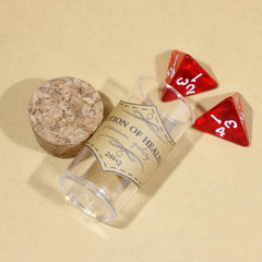 Healing Potion Series Red Polyhedral Dice Set