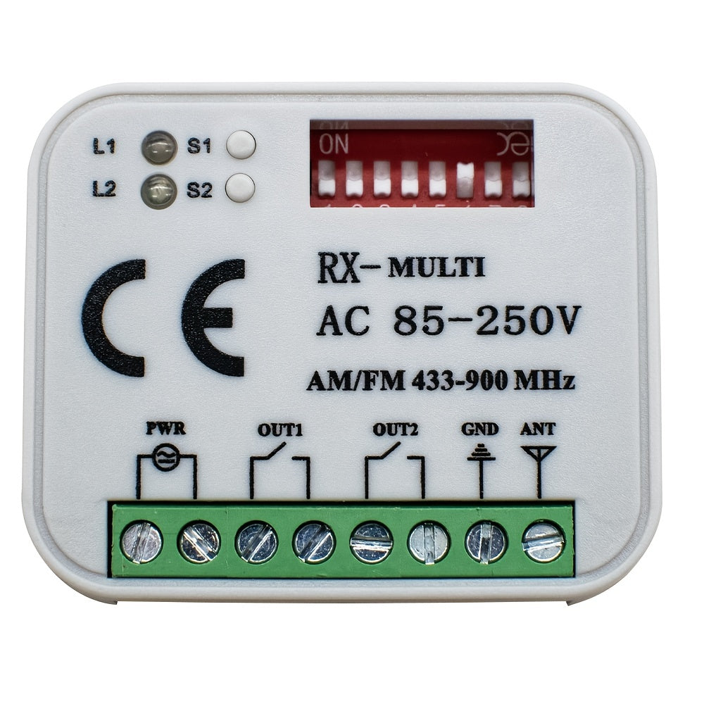 Garage Remote Control Receiver 433MHz 868MHz RX 300 900MHz AC 110V 220V