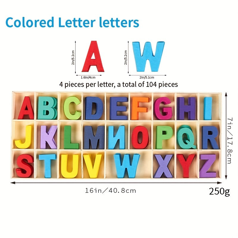 Wooden Letters Art Crafts Set 5 Uppercase Letters Sorting Trays DIY Signs