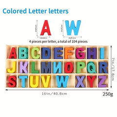 Wooden Letters Art Crafts Set 5 Uppercase Letters Sorting Trays DIY Signs