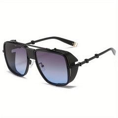 Steampunk Metal Frame Aviator Sunglasses UV400