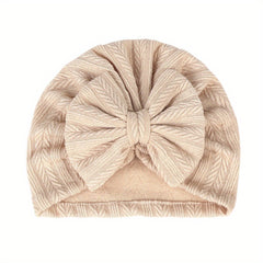 Soft & Comfy Bowknot Cap for Baby Bath Time