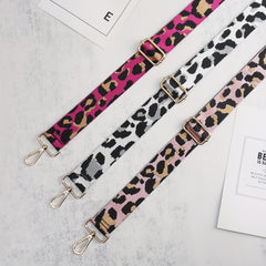 3Pcs Leopard Pattern Shoulder Strap Dacron Replacement Belt