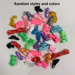 10 Pairs Vibrant High Heel Sandals for 11-8 Dolls