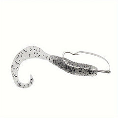 10pcs Weedless Fishing Hooks Carbon Steel Single Hook Soft Worm Bait