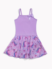 Cartoon Pony Graphic Cami Tulle Tutu Ballet Dance Dress