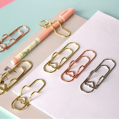 3pc Metal Pen Clips Multifunctional Pen Clip Notebook Bookmark Paper Holder