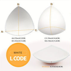 Triangle Cups Bra Insert Pads Soft & Comfy Chest Enhancer Pads Women's Lingerie