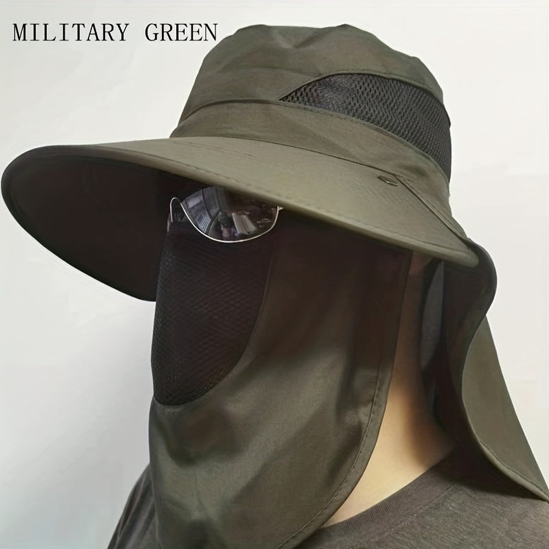 UV Protection Fishing Cap for Men with Removable Visor Bucket Hat