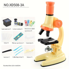 HD Microscope Kids Science Experiment Set Multimagnification Mirror Combo