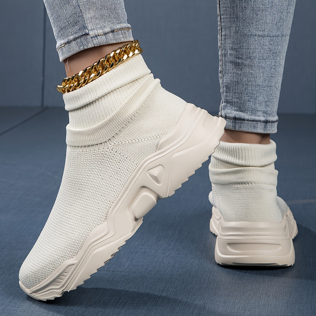 Breathable Slip On Mesh Running Shoes - Outdoor Sneakers