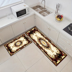 Boho Kitchen Rugs Set - Vintage Floral Anti Fatigue Long Strip Floor Mats