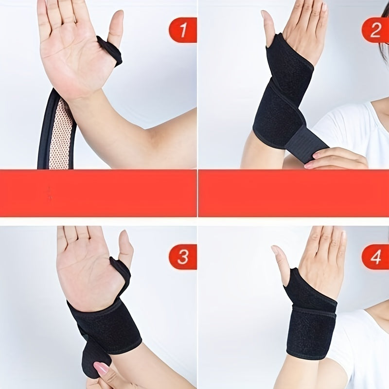 Adjustable Warm Wrist Band Magnet Wrist Support Straps for 40-70kg Weight
