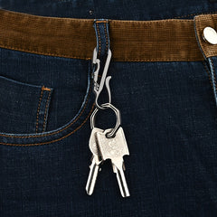 Titanium Alloy Keychain Buckle Pendant Waist Hanging Key Ring Keychain