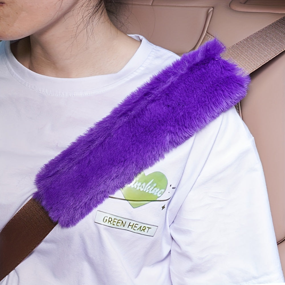 Plush Car Seat Belt Shoulder Pad Soft Protection Cover