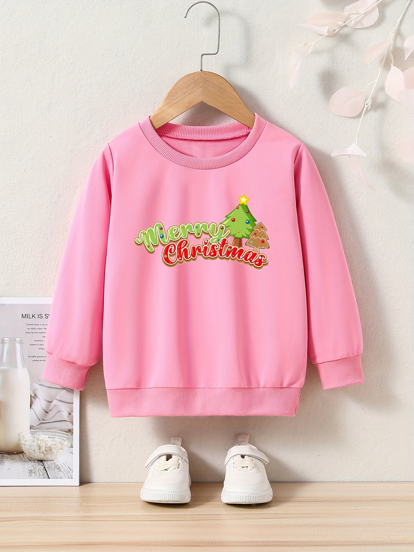 OERYUI Christmas Tree Graphic MERRY CHRISTMAS Sweatshirt Kids