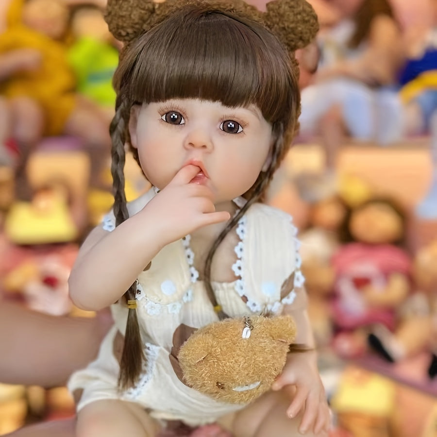 Reborn Princess Girl Doll Full Enamel Simulative 3D Toy Gift