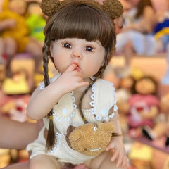 Reborn Princess Girl Doll Full Enamel Simulative 3D Toy Gift