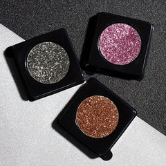 Glitter Monochrome Eyeshadow Powder Sparkle Sequin Finish Golden Yellow